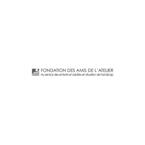 Logo de la Fondation des Amis de l’Atelier, engagée dans l’accompagnement des personnes en situation de handicap.