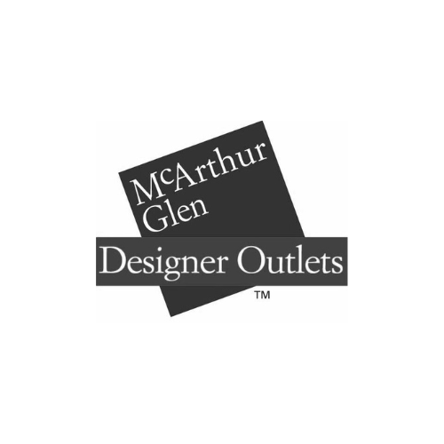 Logo de McArthurGlen Designer Outlets, réseau de centres commerciaux spécialisés dans les magasins d’usine de marques de luxe.