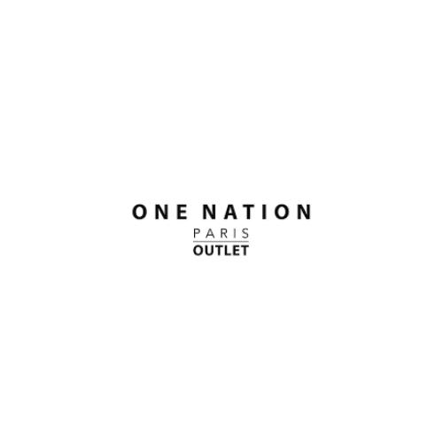 Logo de One Nation Paris Outlet, centre commercial proposant des articles de mode et de luxe à prix réduits.