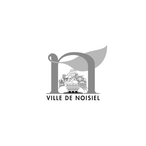 Logo de la ville de Noisiel, illustrant son patrimoine architectural et son engagement écologique.
