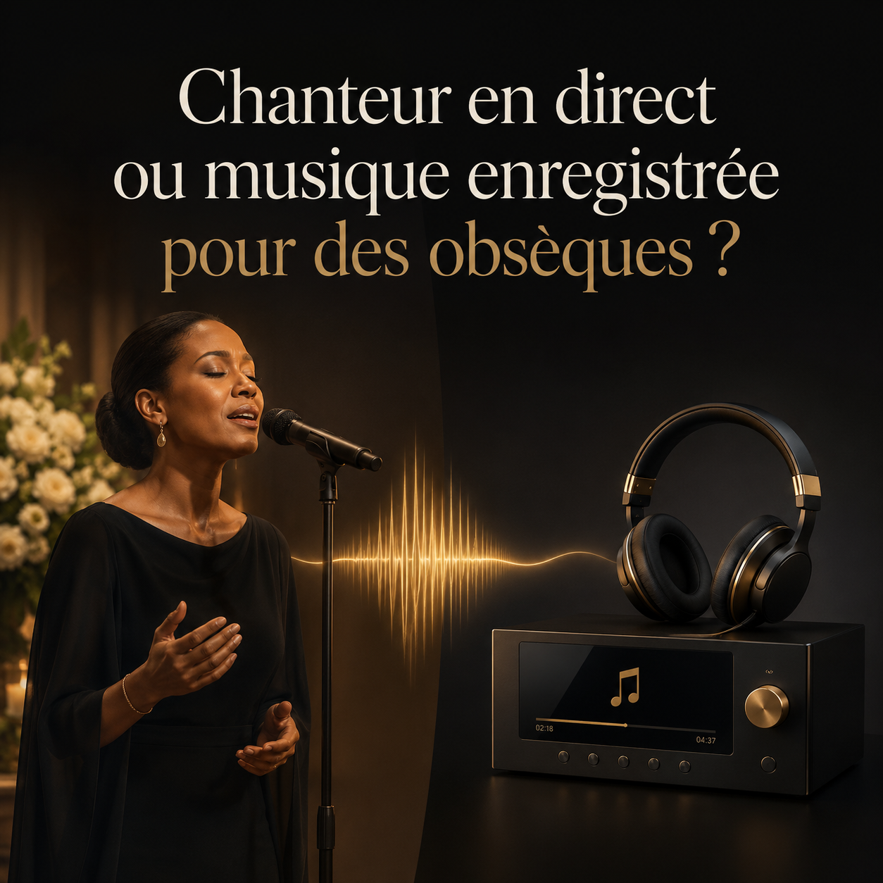 Chanteur en direct ou musique enregistrée pour des obsèques ?
