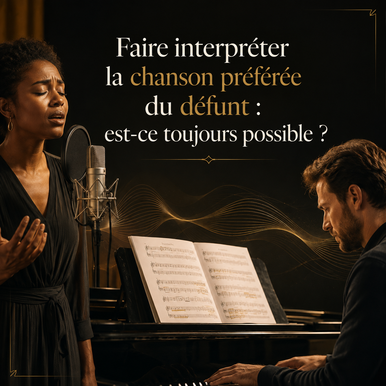 Faire interpréter la chanson préférée du défunt : est-ce toujours possible ?