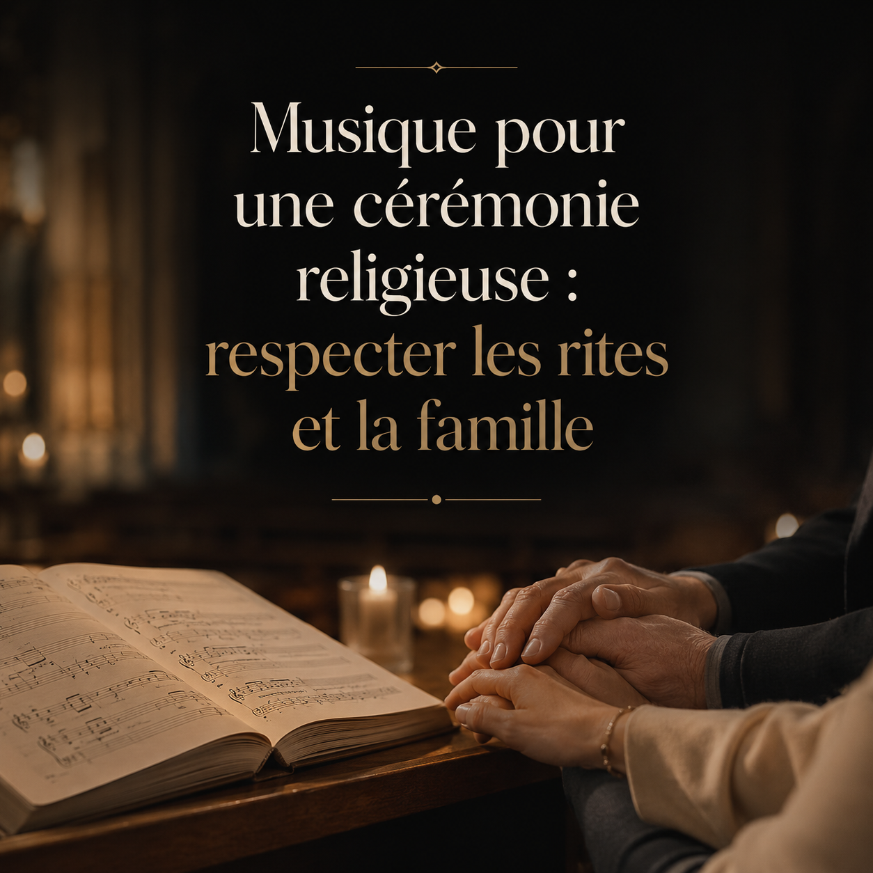 Musique pour une cérémonie religieuse : respecter les rites et la famille